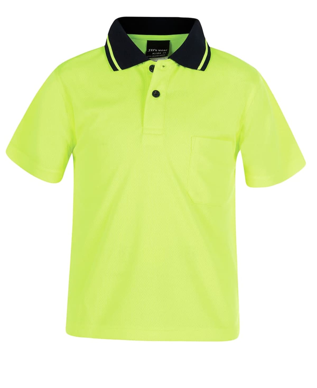 JB's Adults And Kids Hi Vis Non Cuff Trad Polo