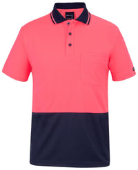 JB's Adults And Kids Hi Vis Non Cuff Trad Polo
