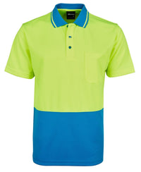 JB's Adults And Kids Hi Vis Non Cuff Trad Polo