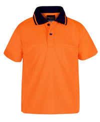 JB's Adults And Kids Hi Vis Non Cuff Trad Polo