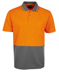 JB's Adults And Kids Hi Vis Non Cuff Trad Polo