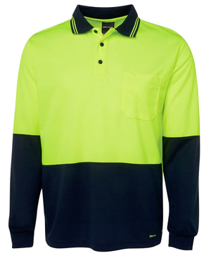 JB's Hi Vis L/S Traditional Polo