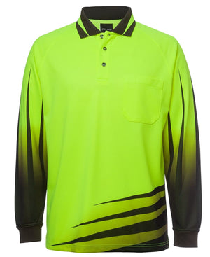 JB's Hi Vis L/S Rippa Sub Polo