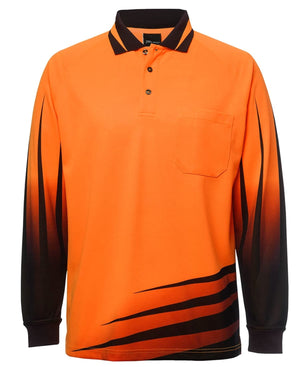 JB's Hi Vis L/S Rippa Sub Polo