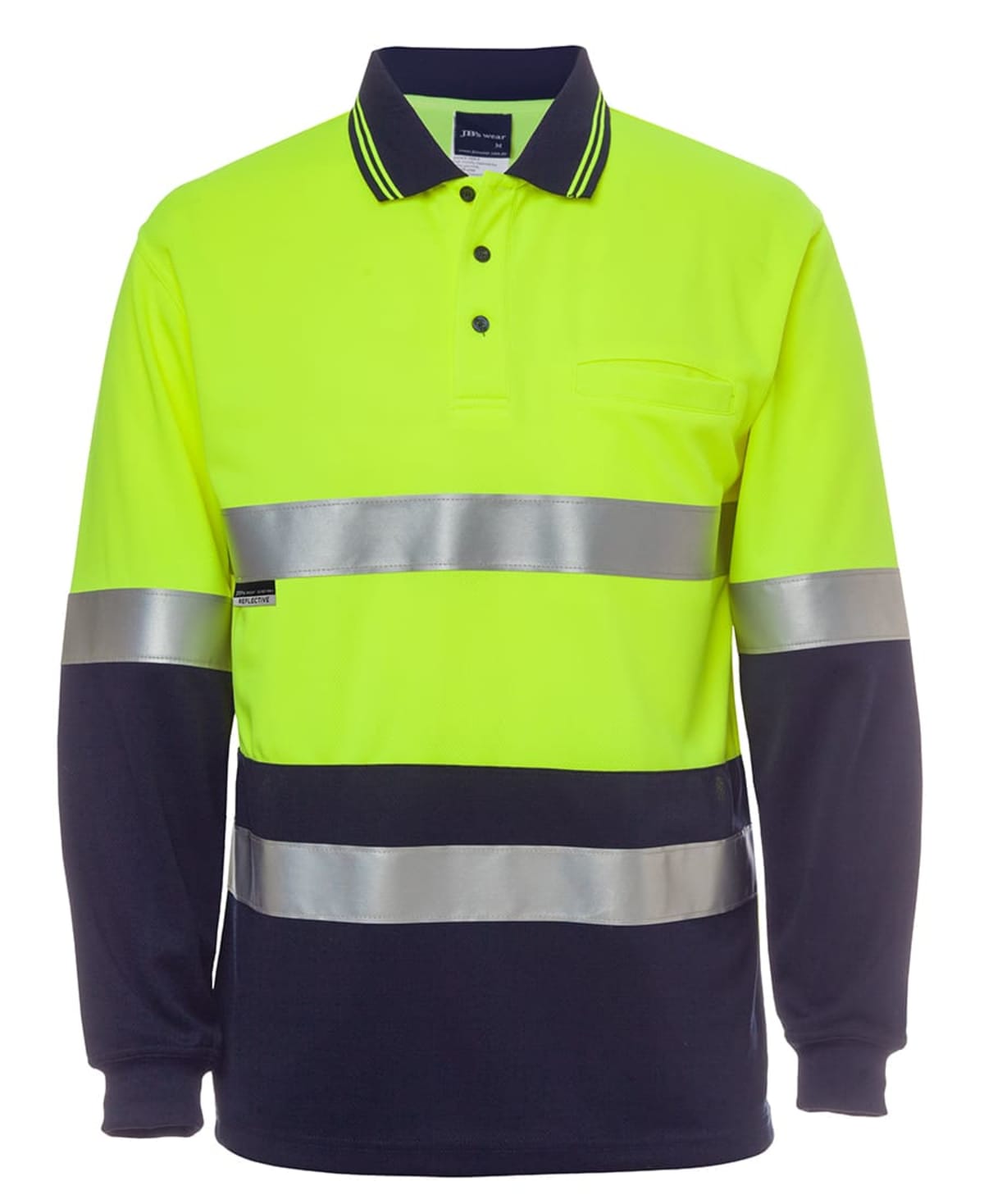 JB's Hi Vis L/S (D+N) Traditional Polo