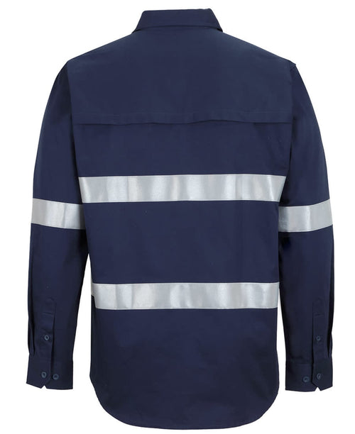 JB's Close Front L/S 150 G W/Shirt Reflective Tape Navy