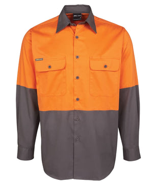 JB's Hi Vis L/S 150G Work Shirt