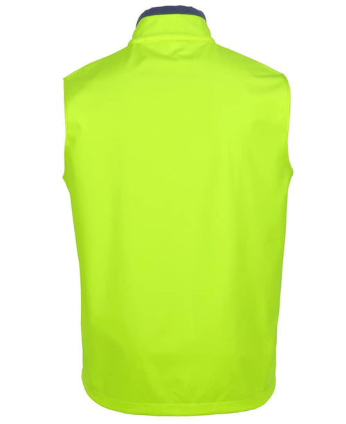 JB's Hv Three Layer Softshell Vest Lime/Navy