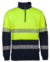 JB's Hi Vis ½ Zip Segmented Tape Fleecy