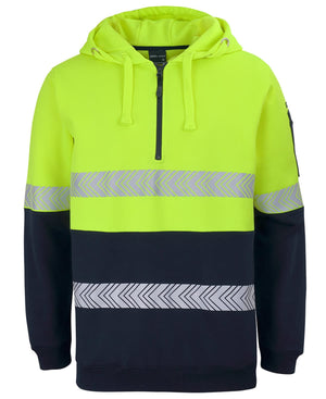 JB's Hi Vis (D+N) 1/2 Zip Segmented Tape Hoodie