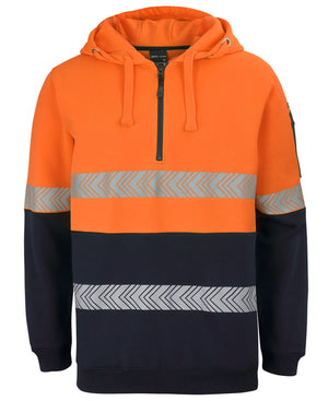 JB's Hi Vis (D+N) 1/2 Zip Segmented Tape Hoodie