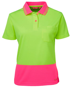 JB's Ladies Hi Vis S/S Comfort Polo