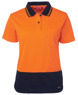 JB's Ladies Hi Vis S/S Comfort Polo