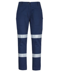 JB's Lds Multi Pkt Stretch Twill Pant With D+N Tape Navy