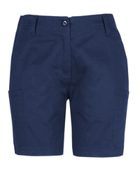 JB's Ladies Multi Pocket Stretch Twill Short Navy