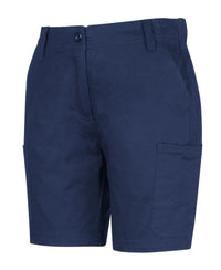JB's Ladies Multi Pocket Stretch Twill Short Navy