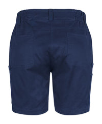 JB's Ladies Multi Pocket Stretch Twill Short Navy
