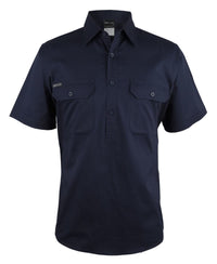 JB's Close Front S/S 150 G Work Shirt Navy