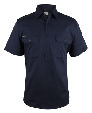 JB's Close Front S/S 150 G Work Shirt Navy