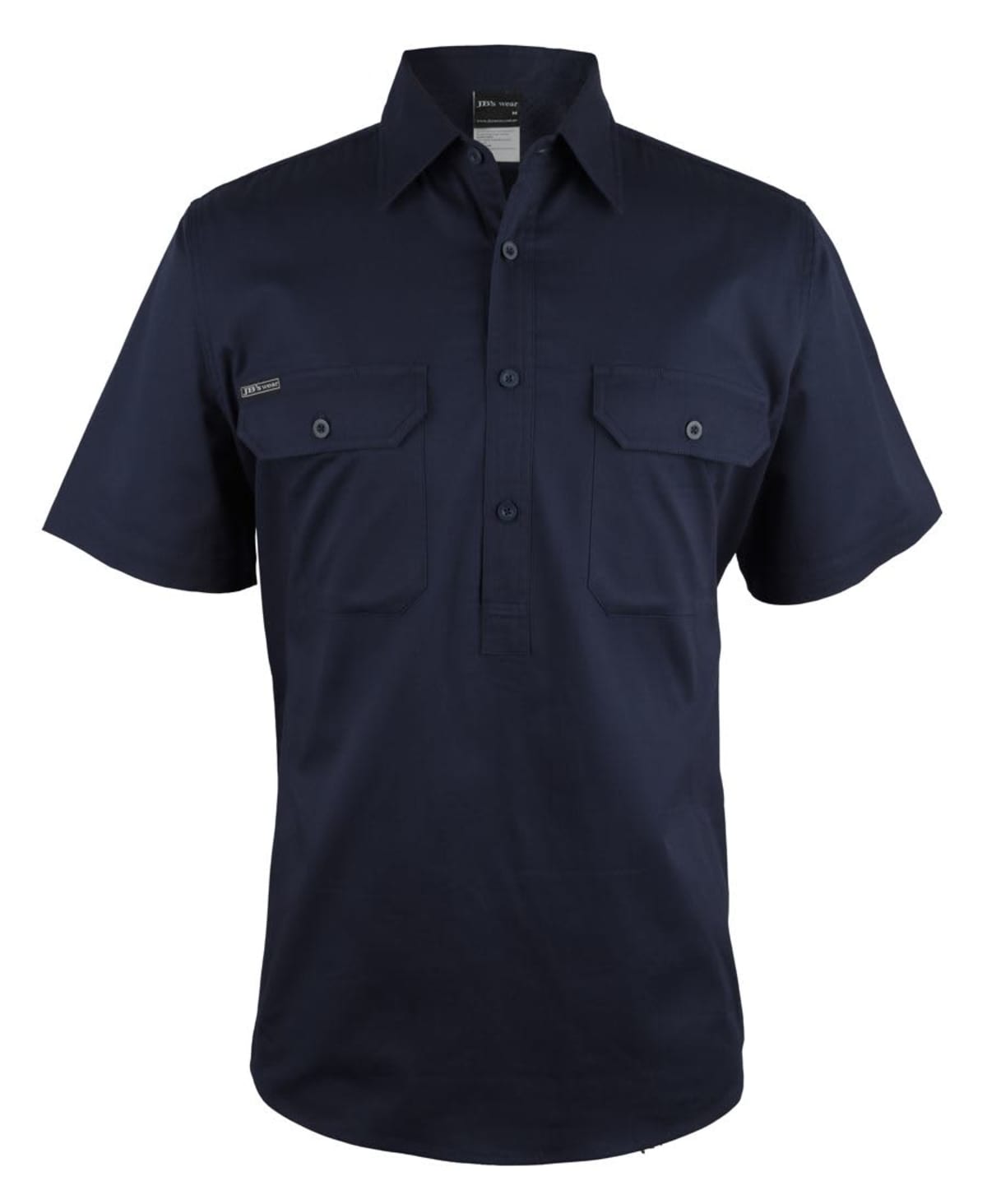 JB's Close Front S/S 150 G Work Shirt Navy
