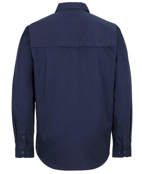 JB's Close Front L/S 150 G Work Shirt Navy