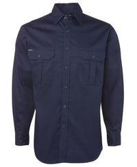 JB's L/S 190 G Work Shirt Navy
