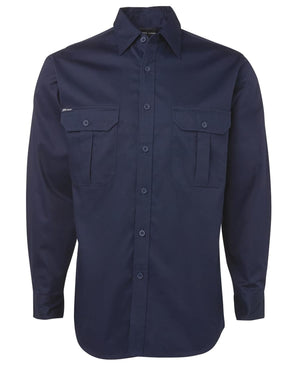 JB's L/S 190 G Work Shirt Navy