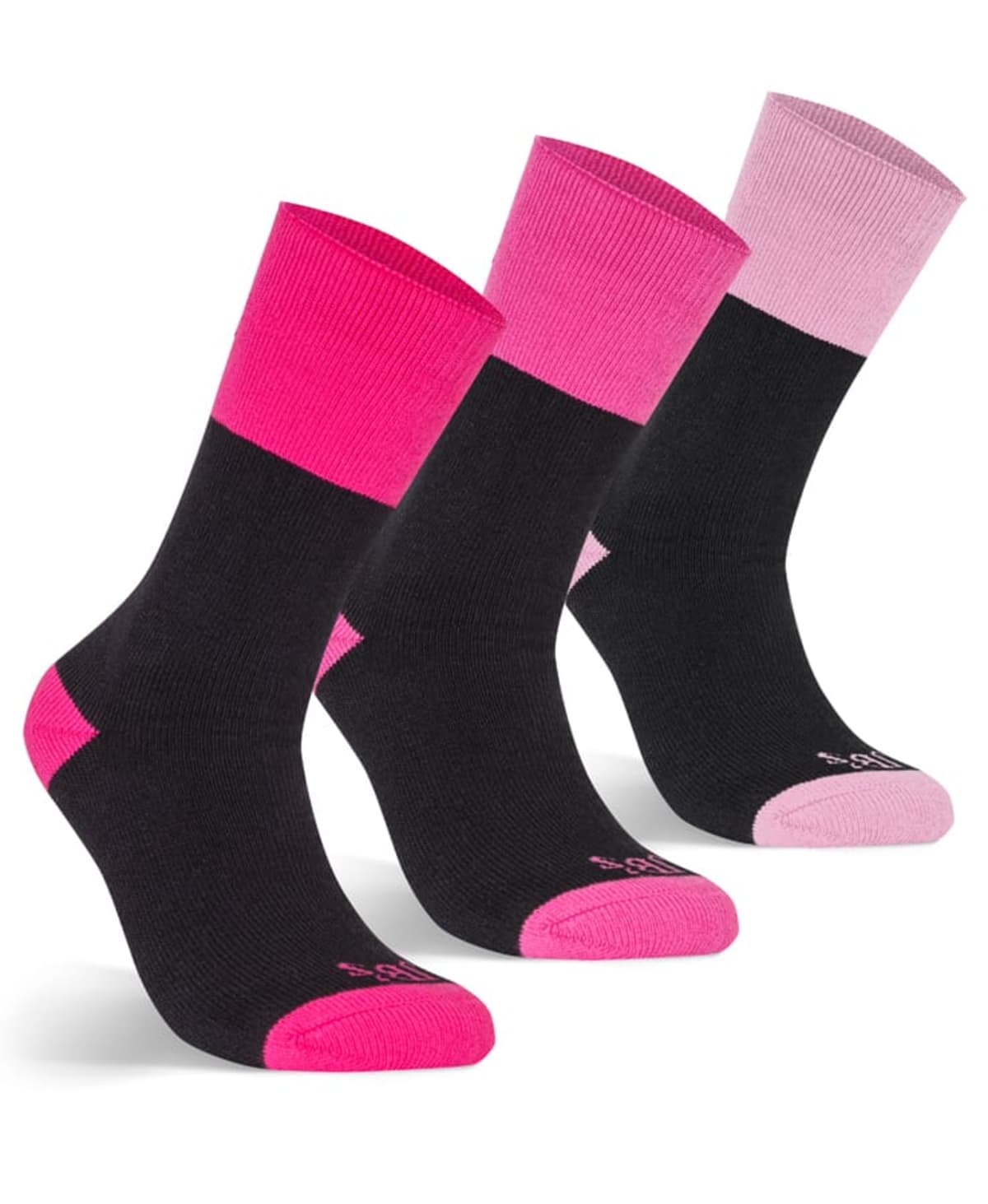 JB's Ladies Work Sock 3 Pack Black/