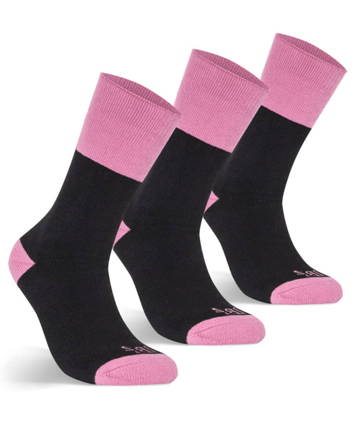 JB's Ladies Work Sock 3 Pack Black/