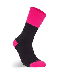 JB's Ladies Ultra Thick Bamboo Work Sock Black/Pink