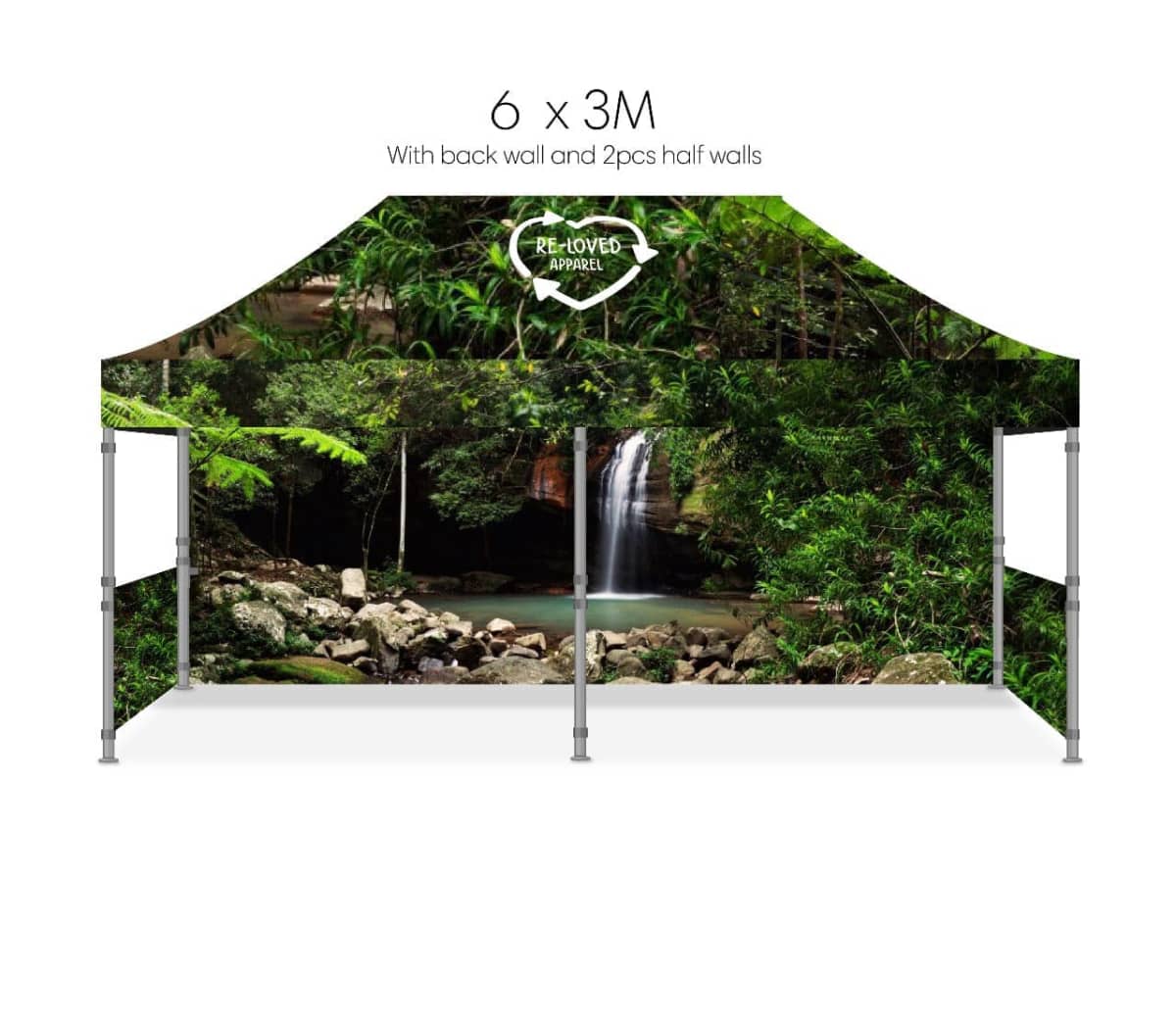 Sustainable rPET Pop-up Tent (3M X 6M)