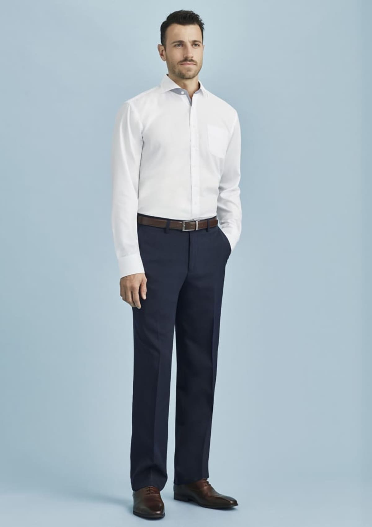 Mens Cool Stretch Flat Front Pant (Regular)