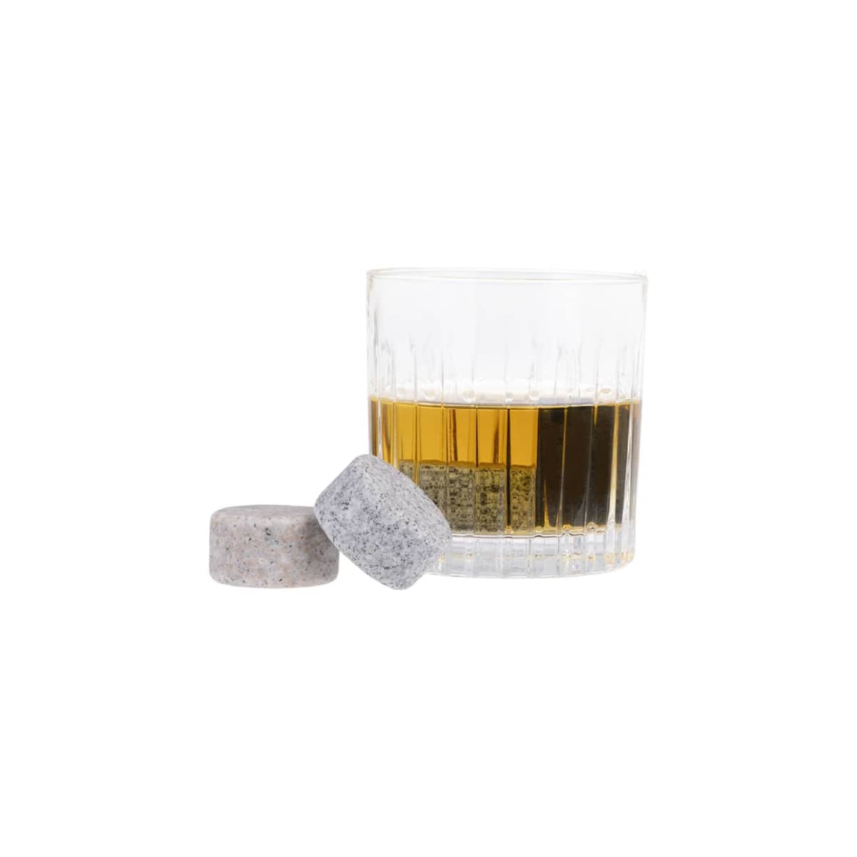 Bartender Whisky Discs Set 6 w/wood Base