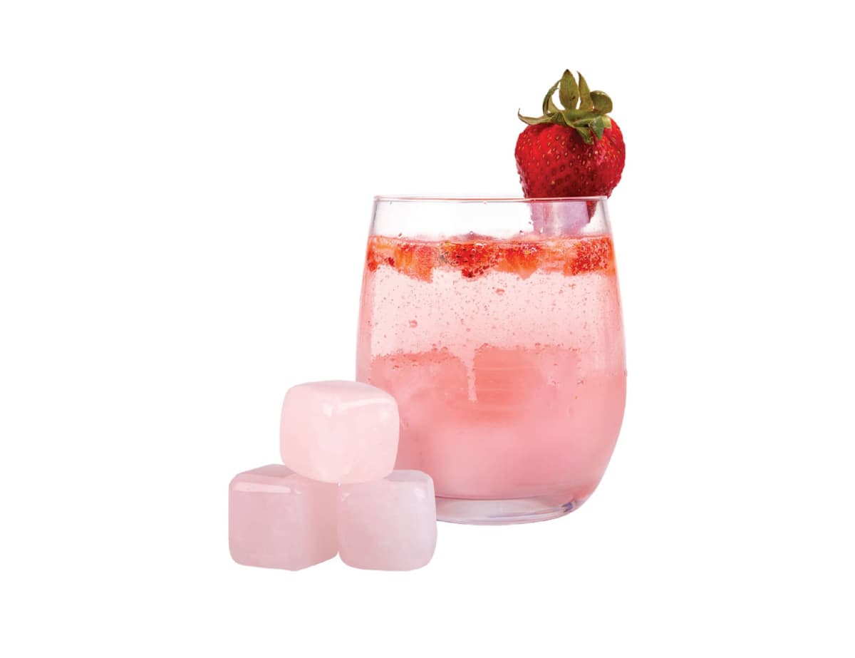 Bartender Rose Quartz Gin Stones Set 6 w/ Bag