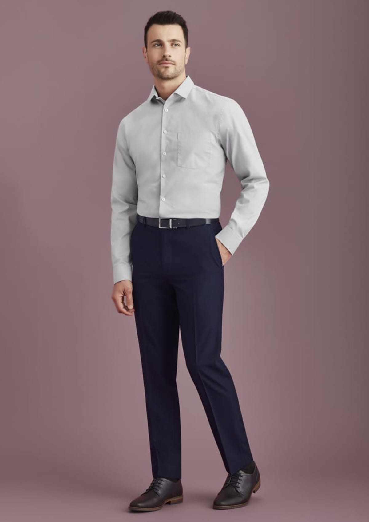 Mens Siena Slim Fit Flat Front Pant (Regular)