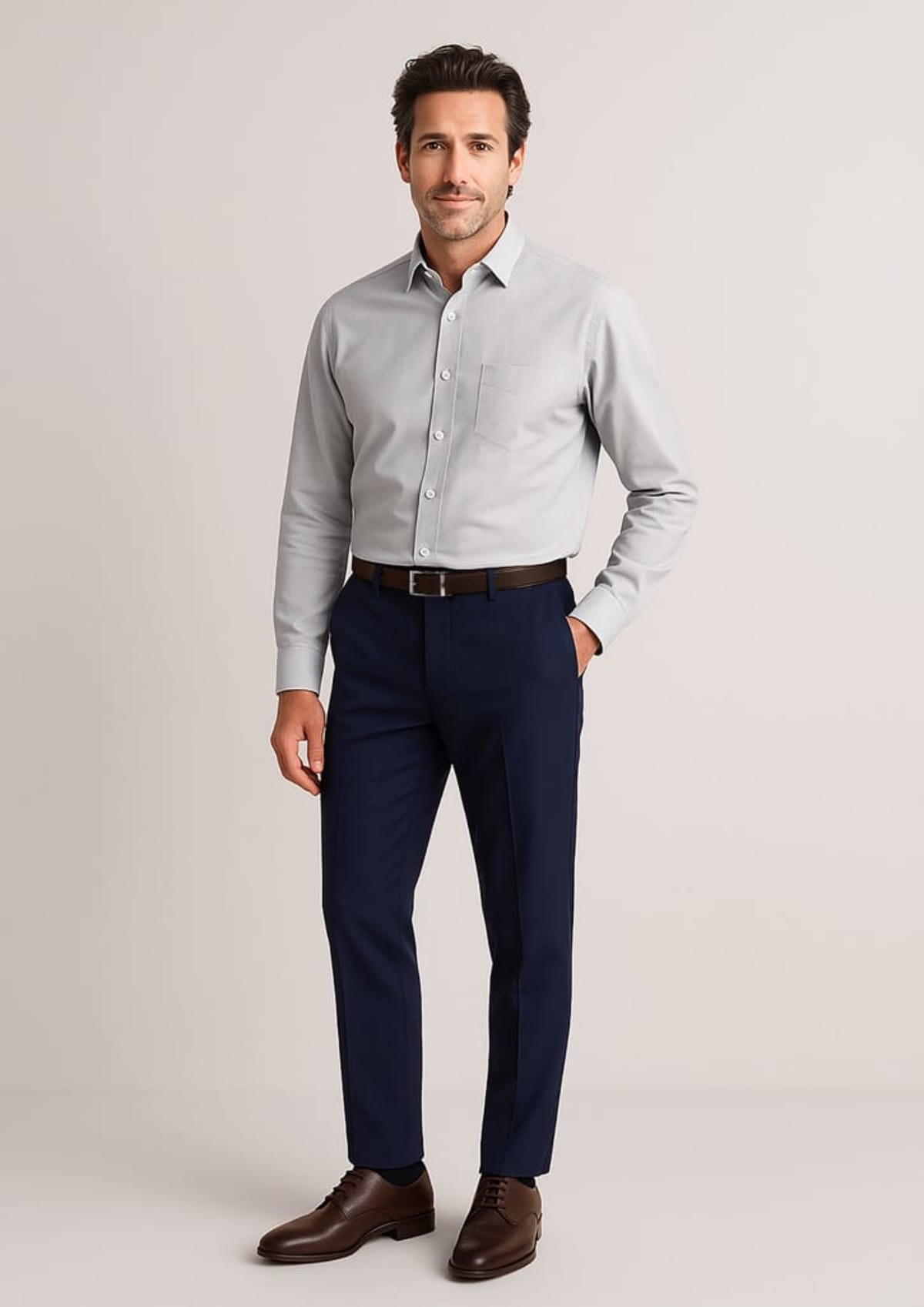 Mens Siena Slim Fit Flat Front Pant (Regular)