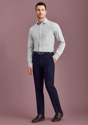 Mens Siena Slim Fit Flat Front Pant (Stout)