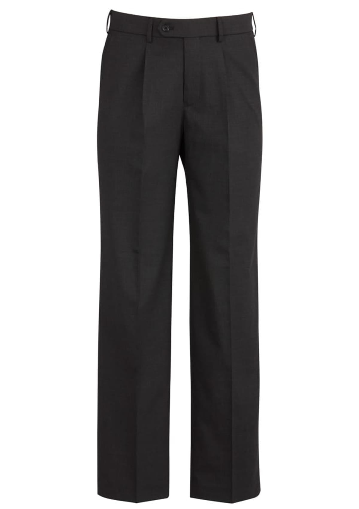 Comfort Wool Stretch Mens One Pleat Pant Stout