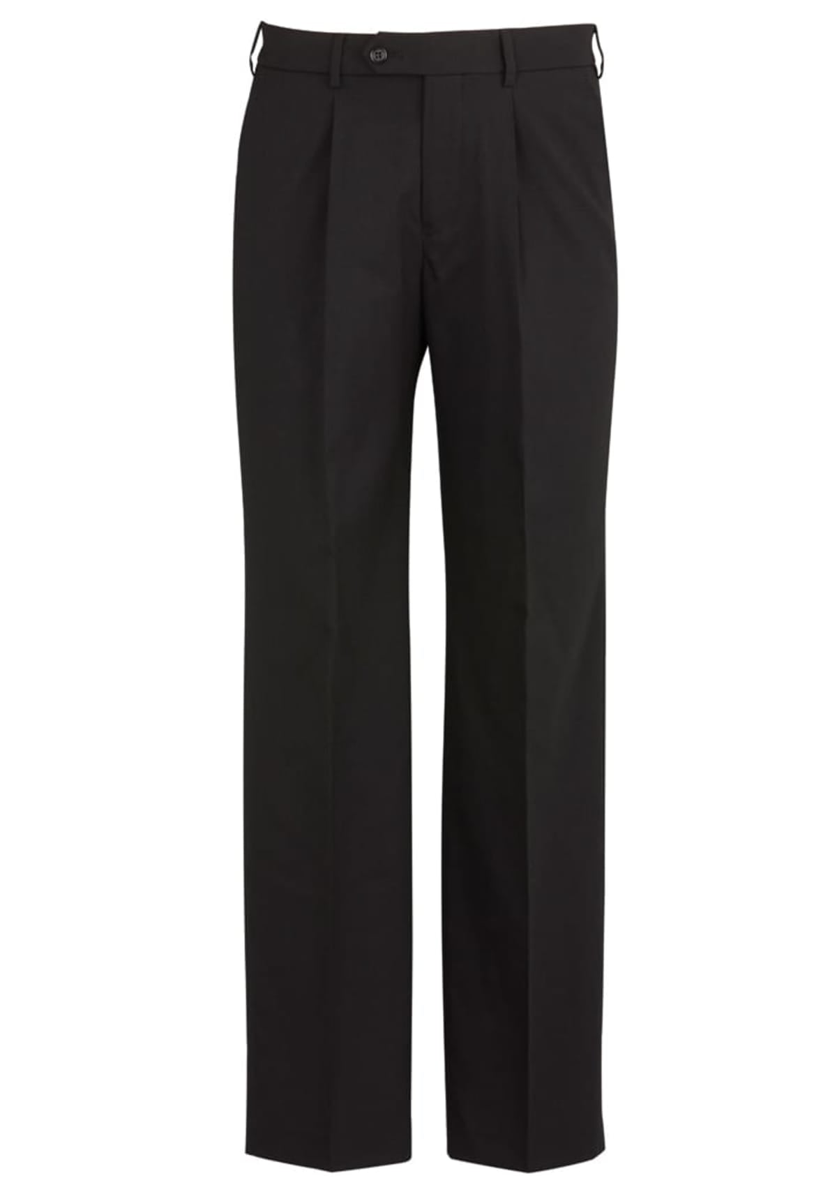 Comfort Wool Stretch Mens One Pleat Pant Regular