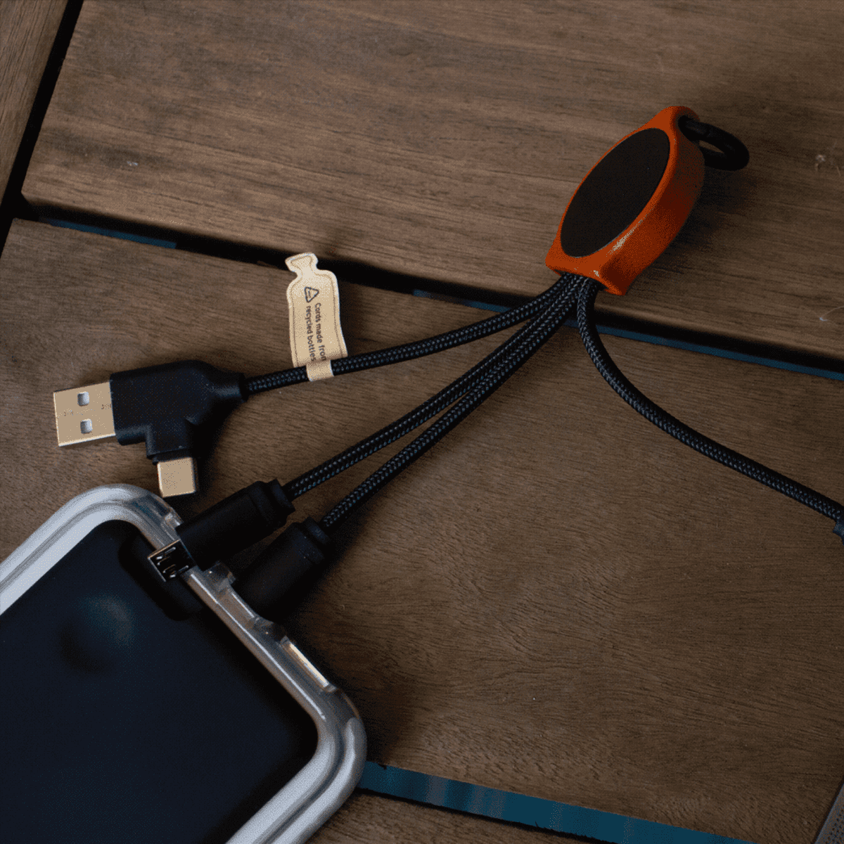 Bamboo Charging w/ RPET Cables