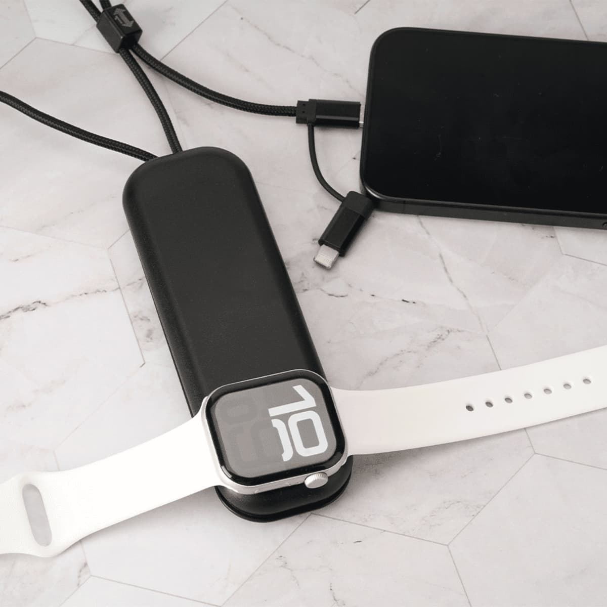ZenGo Foldable 5in1 Charging Cable w/ Wireless Watch Charger
