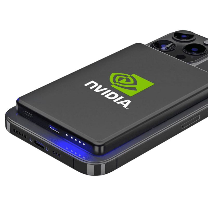 Slim Metal Magnetic Power Bank 5000 mAh