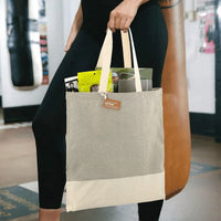 Split Recycled Cotton Twill Convention Tote