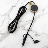 120cm Recycled 6-In-1 Data Transfer Cable w/ Micro Adaptor