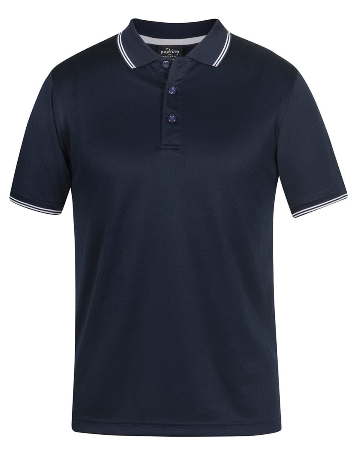 Podium Jacquard Contrast Polo