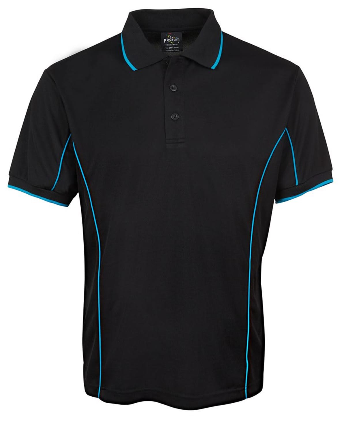 PODIUM S/S PIPING POLO