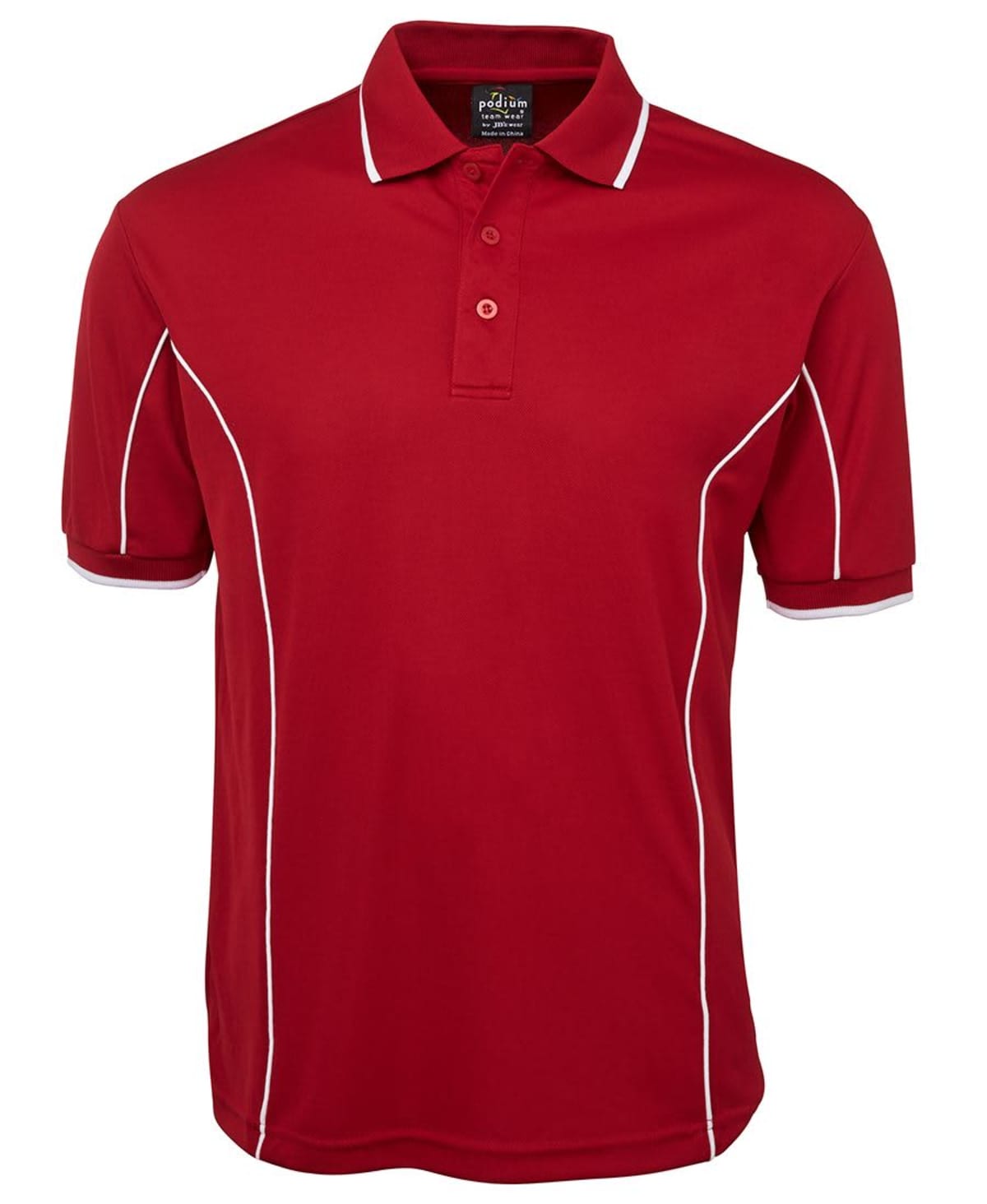 PODIUM S/S PIPING POLO