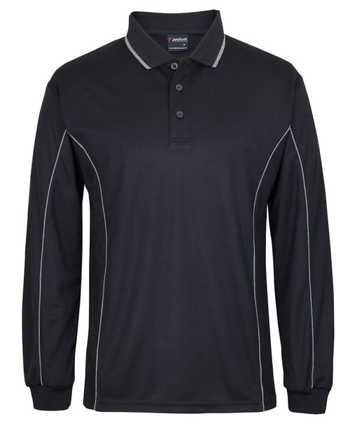 PODIUM L/S PIPING POLO