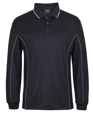 PODIUM L/S PIPING POLO