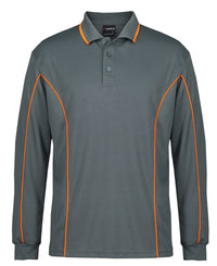 PODIUM L/S PIPING POLO